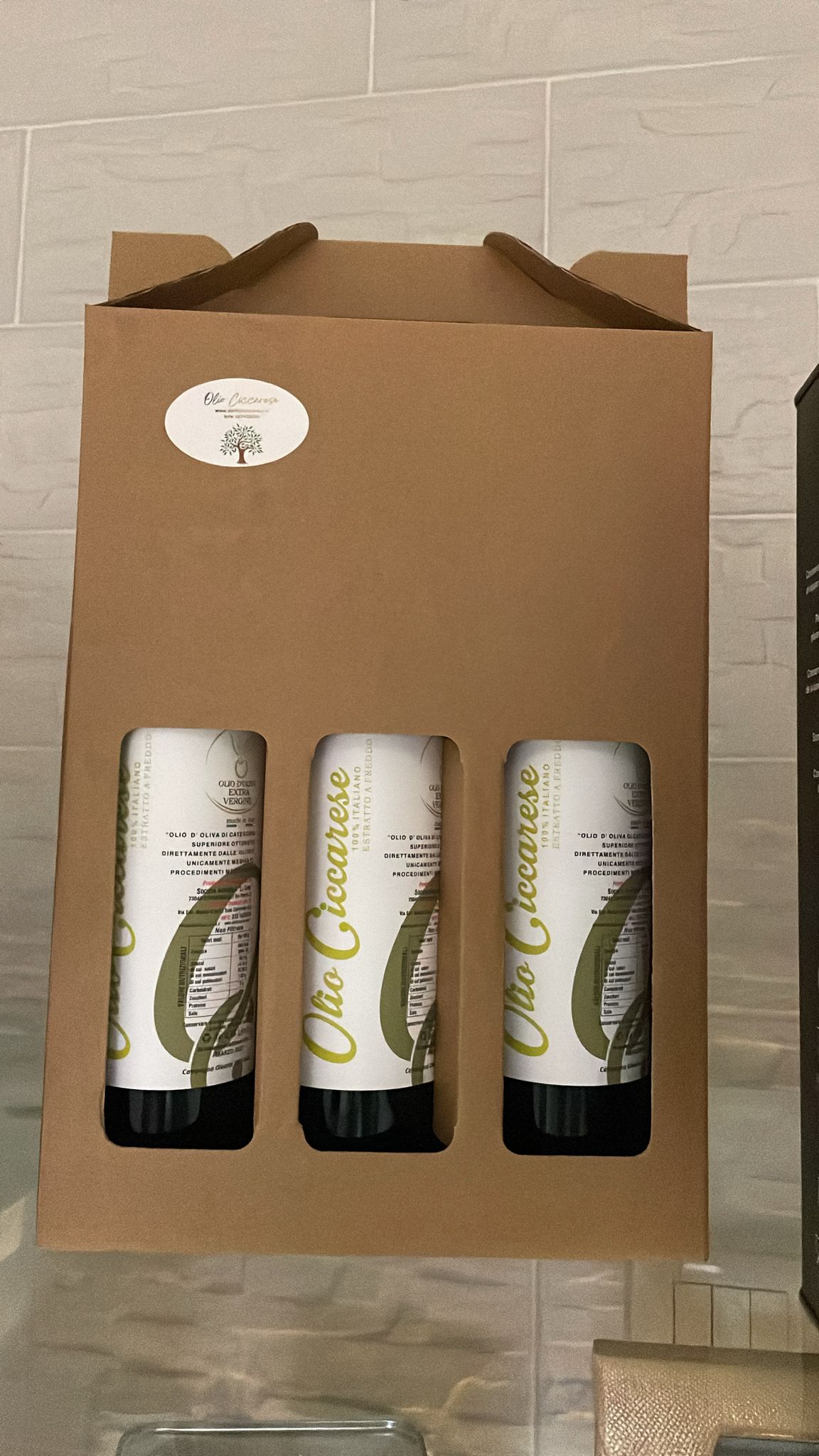 Olio extravergine 3 x 750 cl